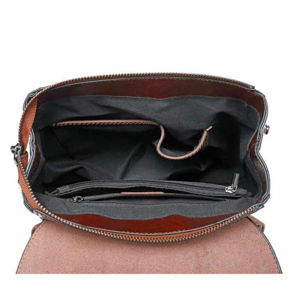 Women’s leather backpack - Aroflit