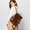 Women’s leather backpack - Aroflit
