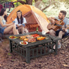 Wood Burning Fire Pit Backyard Fireplace with Cover, 32" Heater - Aroflit
