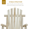 Wooden Adirondack All Weather Rocking Chair - Aroflit