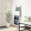 Wooden Freestanding Quilt Rack Blanket Holder for Living Room - Aroflit