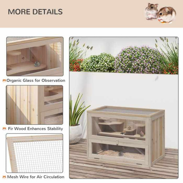 Wooden Hamster Habitat - Aroflit