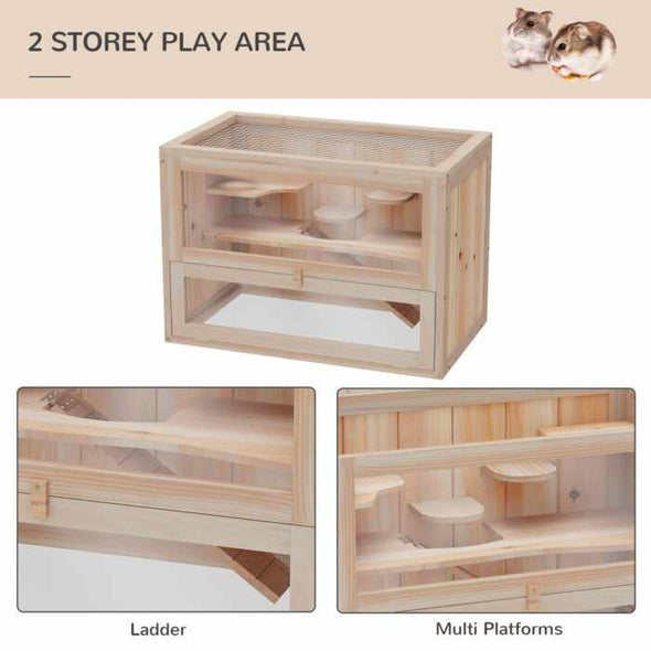 Wooden Hamster Habitat - Aroflit