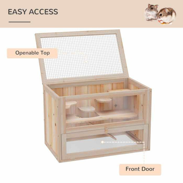 Wooden Hamster Habitat - Aroflit