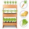 Wooden Raised Standing Garden Bed Vegetable Planter Boxes - Aroflit