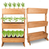 Wooden Raised Standing Garden Bed Vegetable Planter Boxes - Aroflit