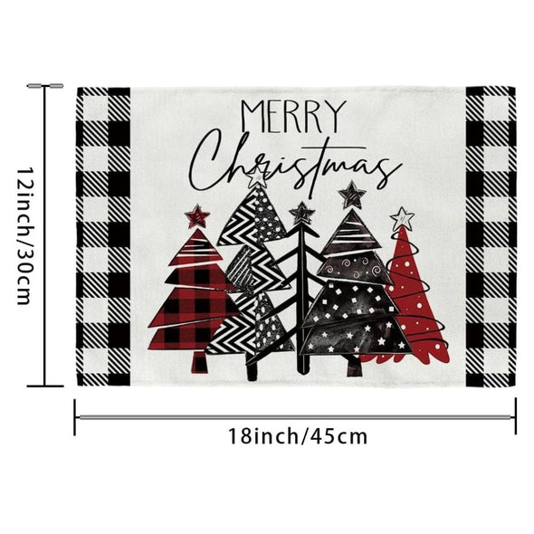XMATS™ Christmas Placemats & Coasters Dinner Mats - Aroflit