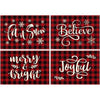XMATS™ Christmas Placemats & Coasters Dinner Mats - Aroflit