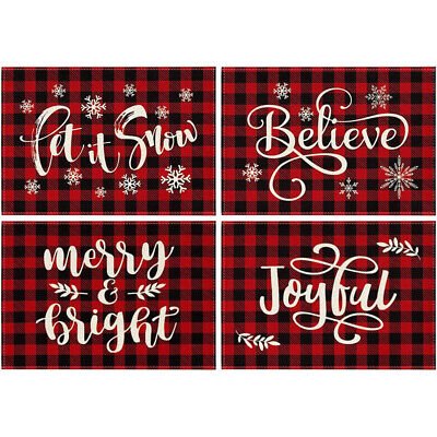 XMATS™ Christmas Placemats & Coasters Dinner Mats - Aroflit