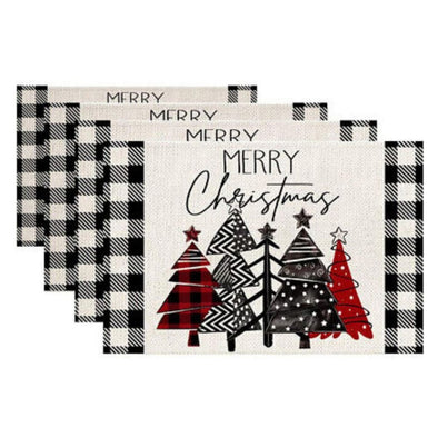 XMATS™ Christmas Placemats & Coasters Dinner Mats - Aroflit