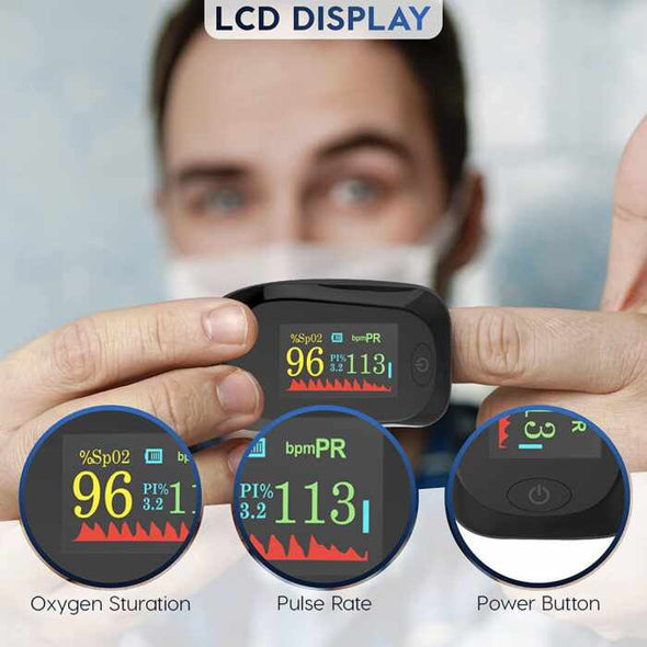 Y1 – Fingertip Pulse Oximeter Blood Oxygen Saturation Monitor - Aroflit