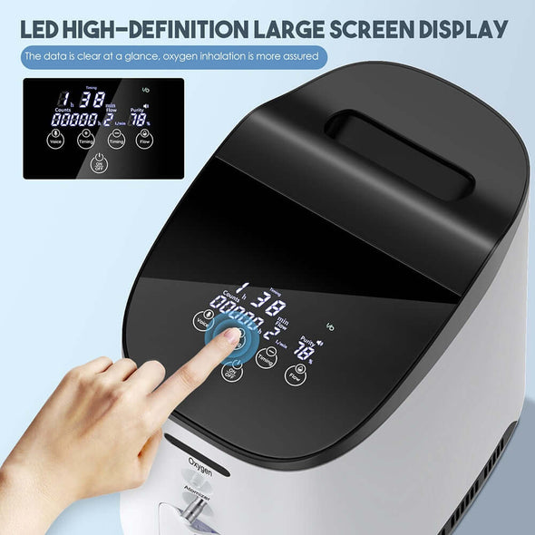 1 - 7L/min Small Powerful Home Oxygen Concentrator Generator - Aroflit