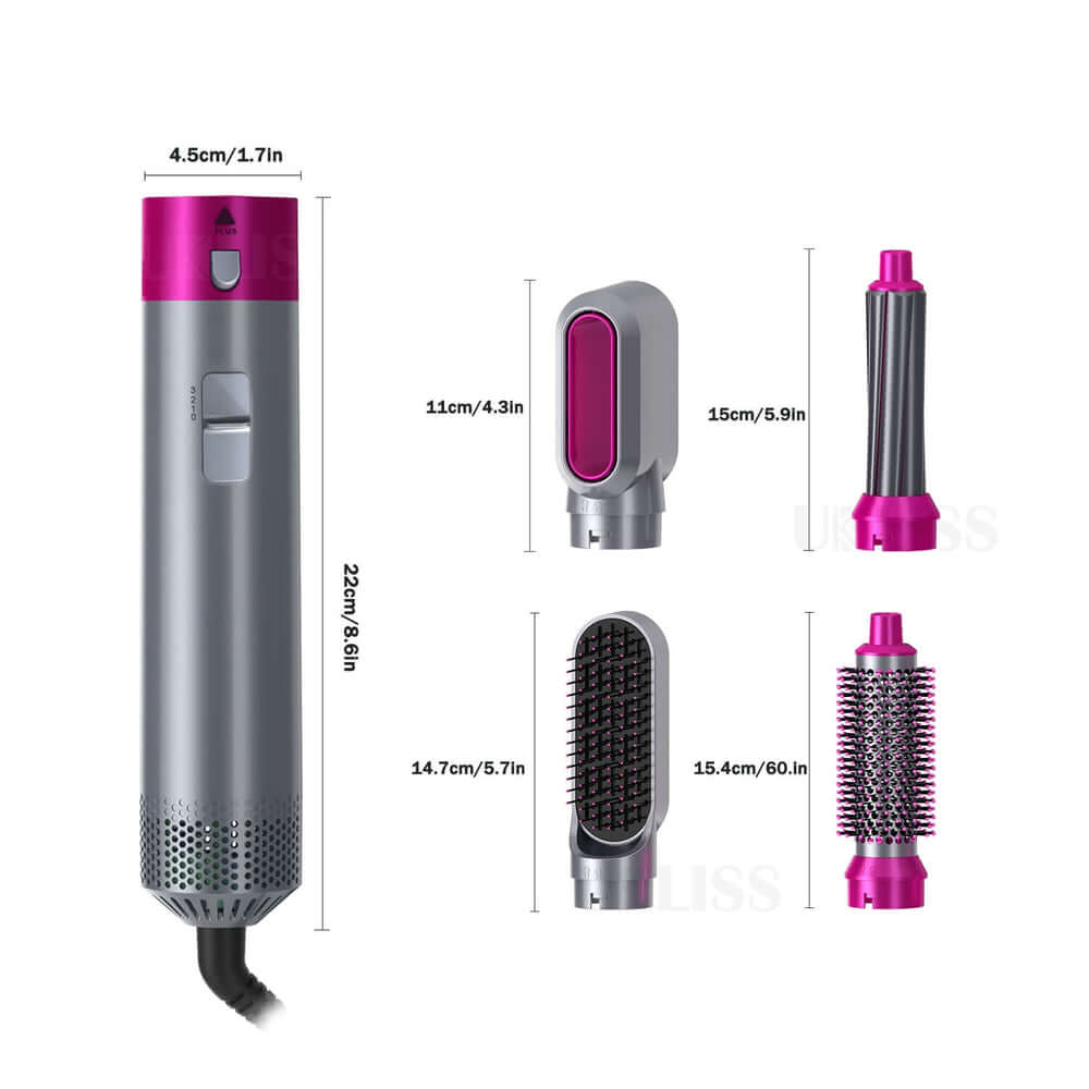 5 in 1 Professional Multifunctional Airwrap Hair Styling Tool By The Brand N  Mart