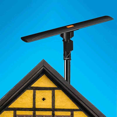 150 Mile Amplified Powerful Digital Omnidirectional HDTV Antenna with Remote - Aroflit