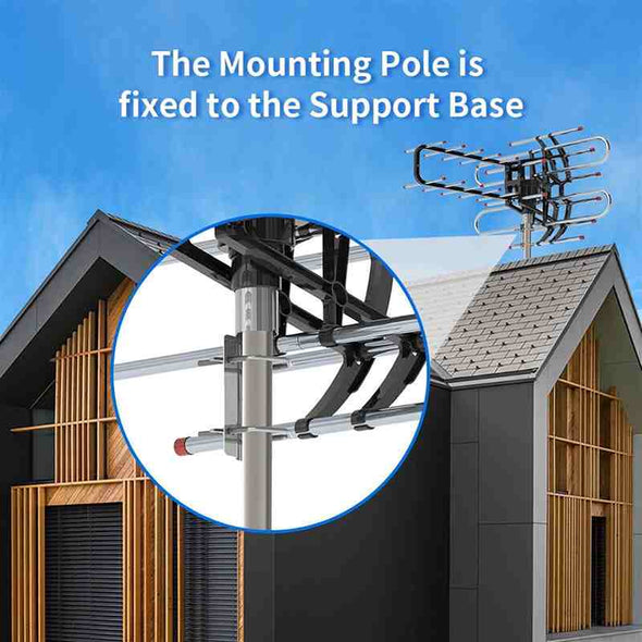 150 Mile Long Range 4K HD Outdoor Amplified TV Antenna - Aroflit