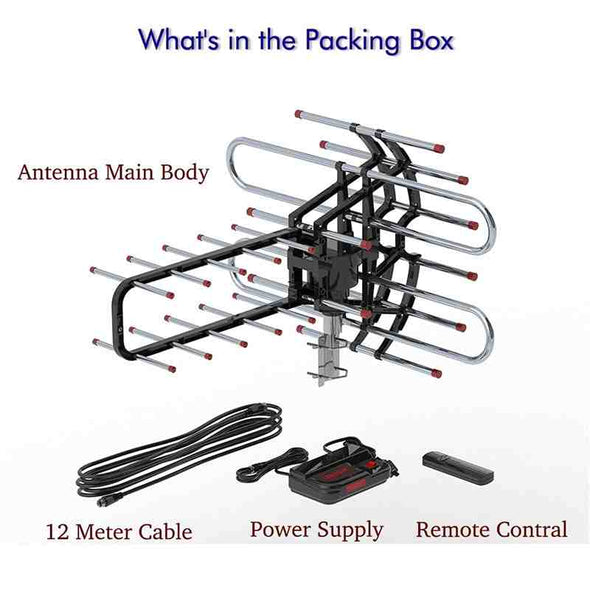 150 Mile Long Range 4K HD Outdoor Amplified TV Antenna - Aroflit