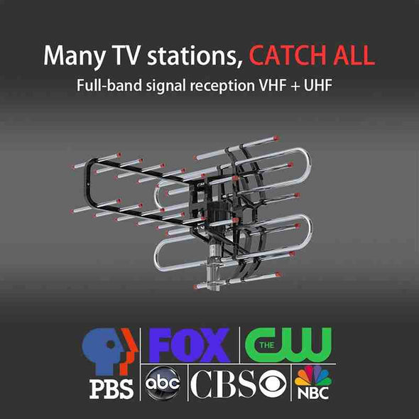 150 Mile Long Range 4K HD Outdoor Amplified TV Antenna - Aroflit