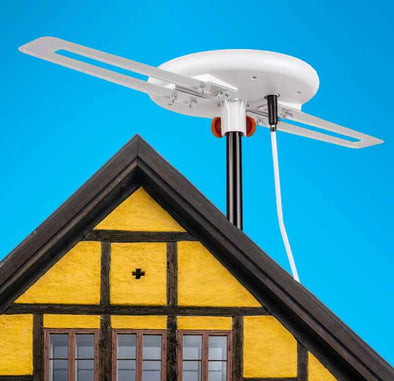 150 Miles Amplified Outdoor Long Range Omni Directional Digital HD TV Antenna - Aroflit