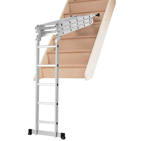 15.5FT Telescoping Extension Ladder - Aluminium collapsible ladder - Aroflit