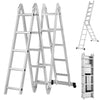 15.5FT Telescoping Extension Ladder - Aluminium collapsible ladder-Aroflit