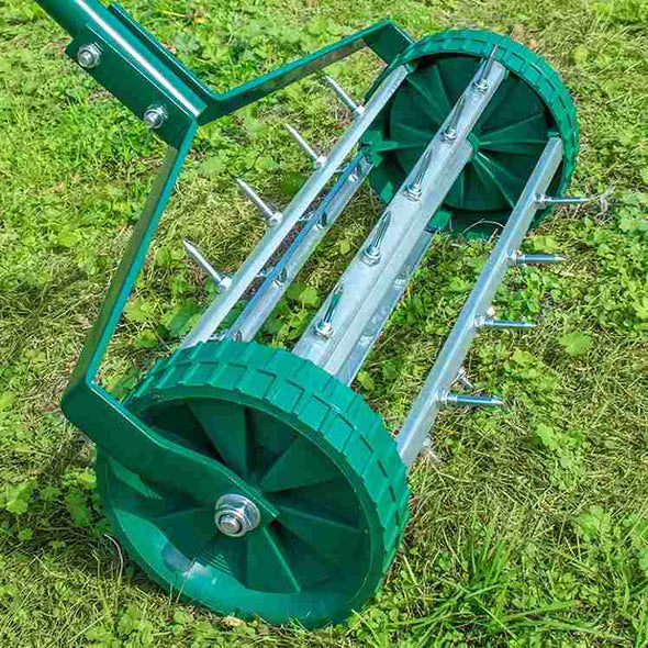 18 inch Garden Spike Roller Lawn Aerator - Gardening Tool - Aroflit