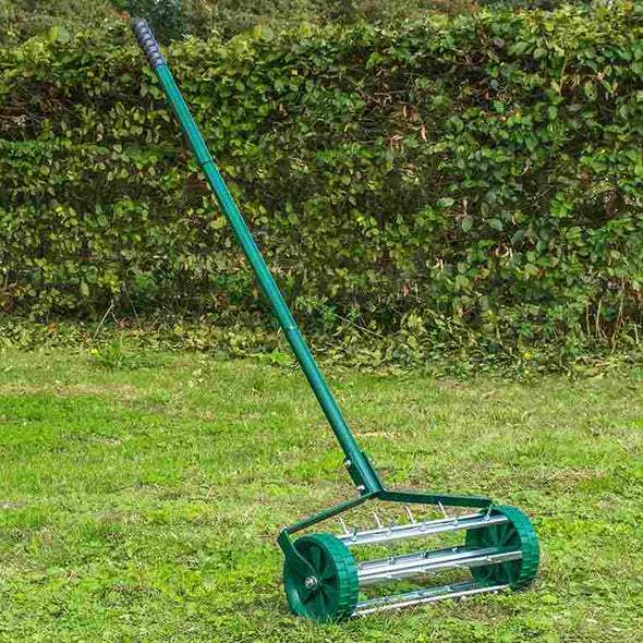 18 inch Garden Spike Roller Lawn Aerator - Gardening Tool - Aroflit