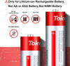 18650 Battery Charger 4 Bay Smart Universal Charger for 3.7V Rechargeable Lithium Li ion Batteries - Aroflit