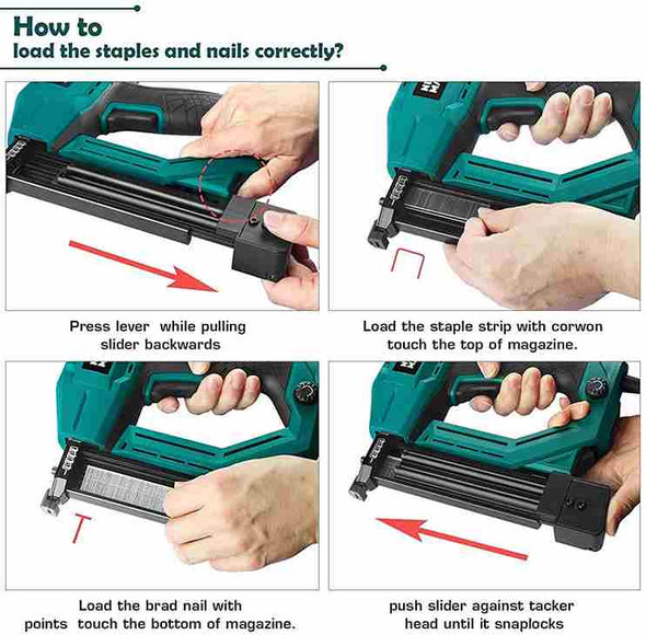 2 in 1 Electric Nail and Staple Gun - Aroflit