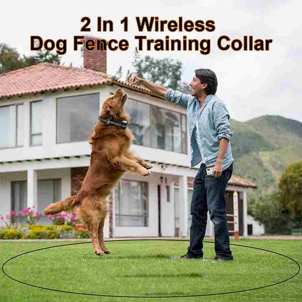 2 in 1 Arofence Wireless Dog Fence & Training Collar - Aroflit