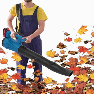 21V Battery Operated Heavy - Duty Cordless Leaf Blower Vacuum 2 Batteries - Aroflit