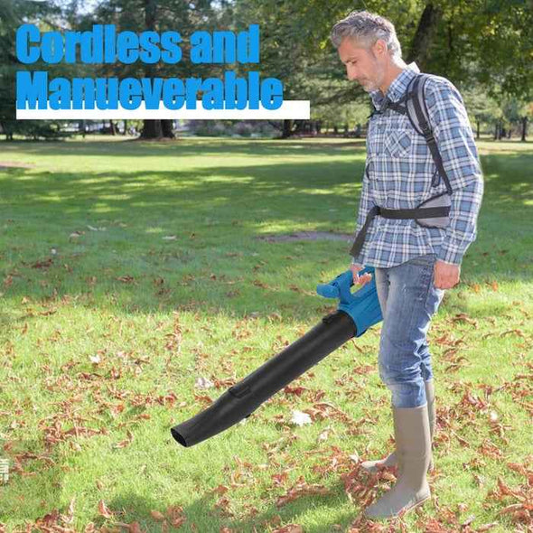 21V Battery Operated Heavy - Duty Cordless Leaf Blower Vacuum 2 Batteries - Aroflit
