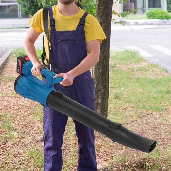 21V Battery Operated Heavy - Duty Cordless Leaf Blower Vacuum 2 Batteries - Aroflit