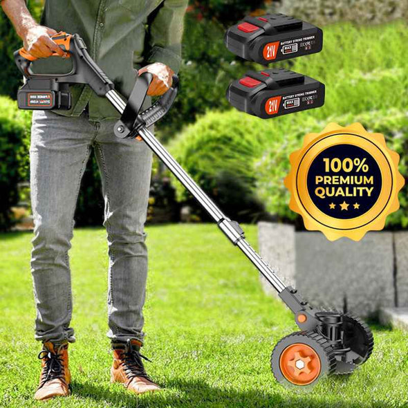 21V Electric Cordless Lawn Grass Weed Wacker Edge Trimmer - Aroflit