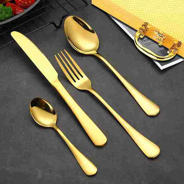 24 - Piece Dinnerware Cutlery Set - Aroflit