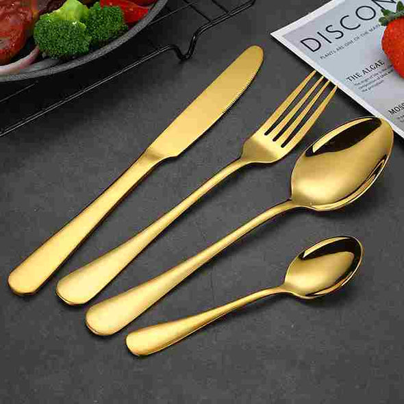 24 - Piece Dinnerware Cutlery Set - Aroflit
