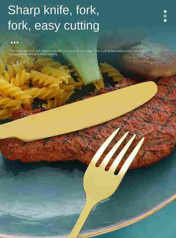 24 - Piece Dinnerware Cutlery Set - Aroflit