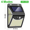 244 LED Solar Lamp with Motion Sensor - LED Solar Outdoor Lights for Patio - Aroflit