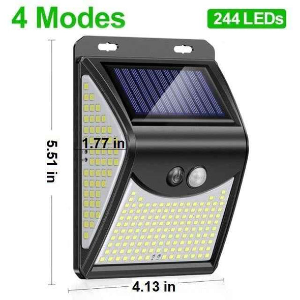 244 LED Solar Lamp with Motion Sensor - LED Solar Outdoor Lights for Patio - Aroflit