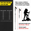 2x Ultralight Trekking Hiking Pole Walking Stick With Adjustable Anti - Shock - Aroflit