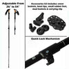 2x Ultralight Trekking Hiking Pole Walking Stick With Adjustable Anti - Shock - Aroflit