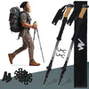 2x Ultralight Trekking Hiking Pole Walking Stick With Adjustable Anti - Shock - Aroflit