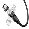 3 - In - 1 Magnetic Fast Charging Phone Cable - 540° Magnetic Rotating Charging Cable for Driving - Aroflit