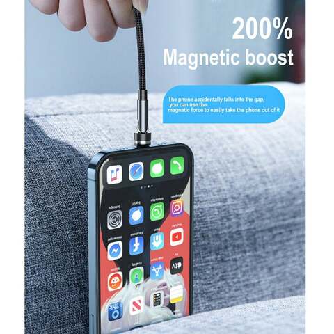 3 - In - 1 Magnetic Fast Charging Phone Cable - 540° Magnetic Rotating Charging Cable for Driving - Aroflit