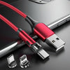 3 - In - 1 Magnetic Fast Charging Phone Cable - 540° Magnetic Rotating Charging Cable for Driving - Aroflit