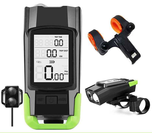 3 in 1 Wireless Bike Headlight Computer Horn - Aroflit