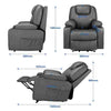 3 - Position Power Lift Recliner Chair with Massage and Heating for Elderly - Aroflit