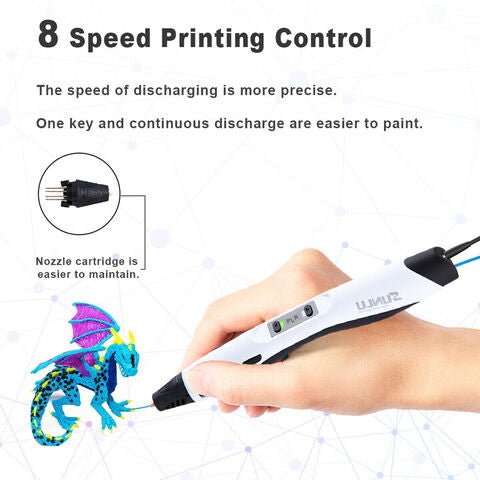 3D Pen - Professional 3D Printing Pen with LED Display - Aroflit