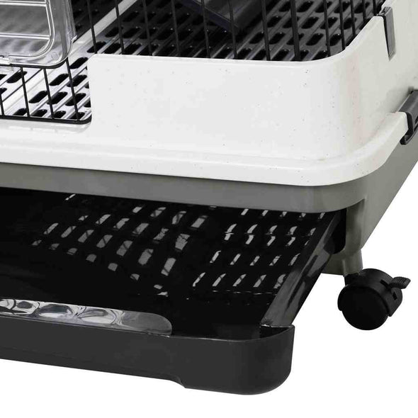 4 - level Rabbit Hutch - 43”L Indoor Bunny Cage - Aroflit