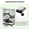 4 - level Rabbit Hutch - 43”L Indoor Bunny Cage - Aroflit