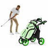 4 Wheels Folding Golf Push Cart With Bag Scoreboard Adjustable Handle - Aroflit